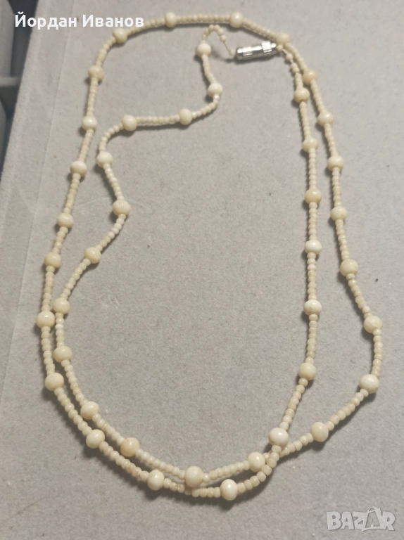 Старинни колие от кост, снимка 1