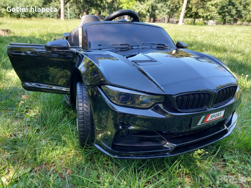 Акумулаторен КОЛА тип BMW M3 12V с меки гуми с Кожена седалка , снимка 1