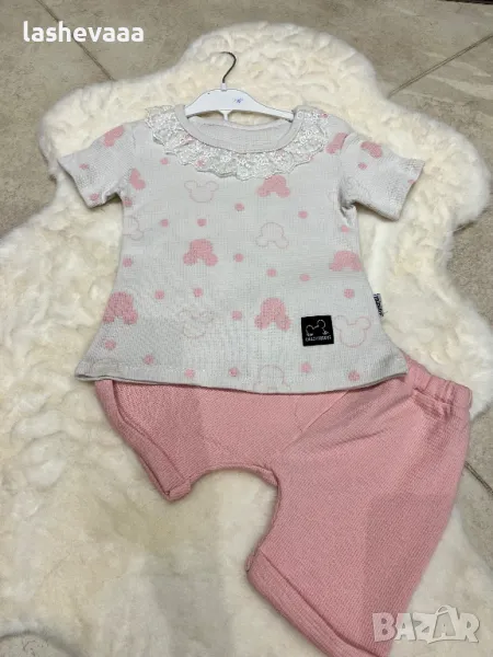 Бебешки комплект Мини Маус в розово🎀, снимка 1