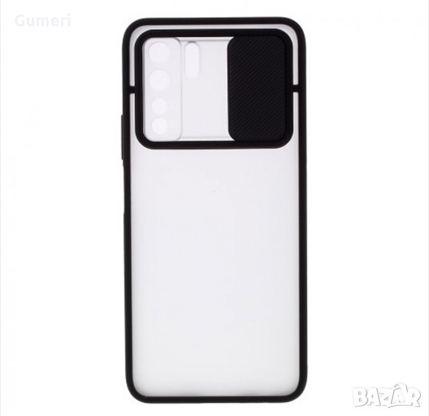  Huawei P40 lite 5G Предпазен гръб с плъзгащо се капаче за камерата , снимка 1