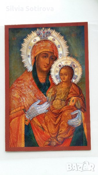 НЯКОЛКО ИКОНИ И СТАТУЕТКА НА СВ.ГЕОРГИ, снимка 1