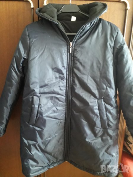 Дамско яке с качулка и топла подплата ново, снимка 1