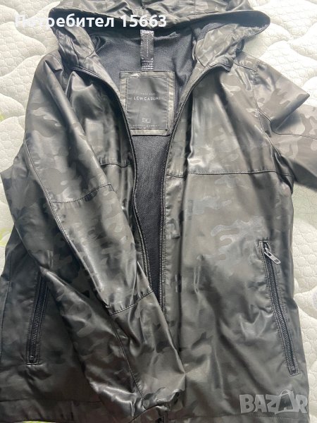 Модерно яке черен камуфлаж, снимка 1