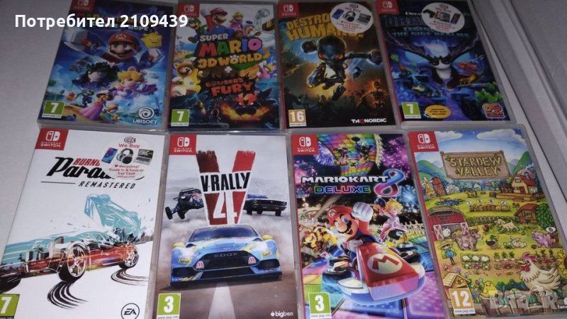 игри за конзола нинтендо , Nintendo Switch Super Mario, снимка 1