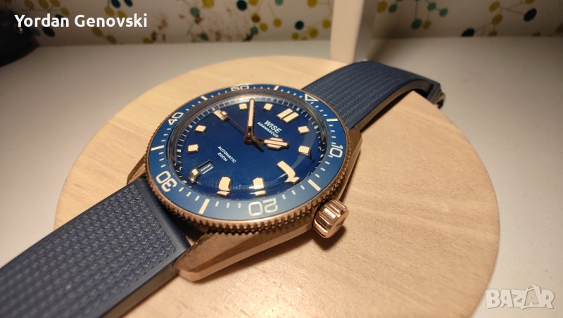 Мъжки часовник автоматичен WISE Adamascus Limited Edition Bronze Diver, снимка 1