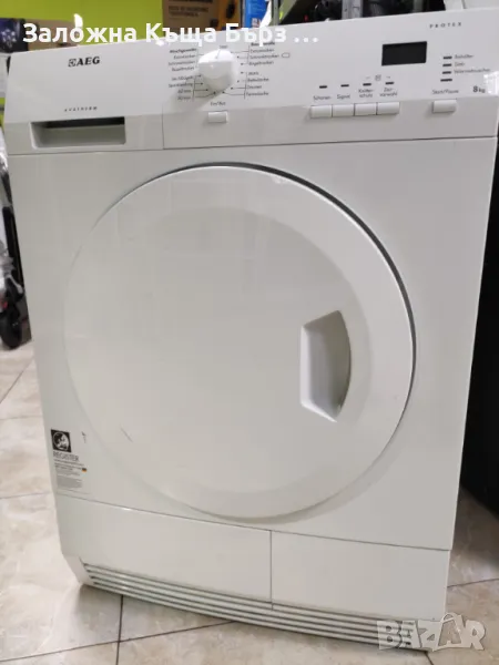 Сушилня AEG Lavatherm AT65385IH3 клас: ААA+++ 8кг 400W с термопомпа ; МНОГО ДОБРО СЪСТОЯНИЕ!!!, снимка 1