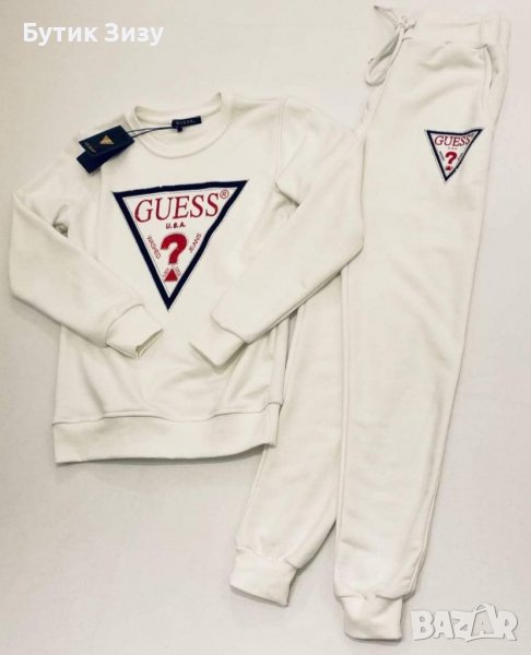Дамски екип Guess в бял и черен цвят , снимка 1