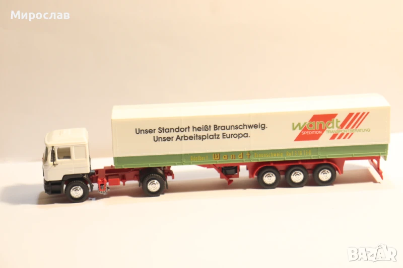 HERPA H0 1/87 MAN ВЛЕКАЧ KАМИОН МОДЕЛ TIR, снимка 1