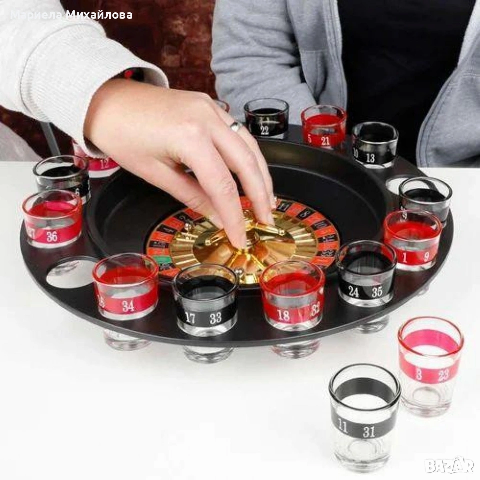 16 Glass Lucky Shot игра за пиене за 2-8 играча., снимка 1