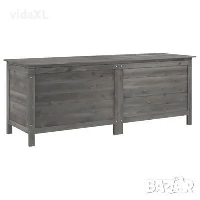 vidaXL Градинска ракла антрацит 150x50x56,5 см чам масив（SKU:364758）, снимка 1