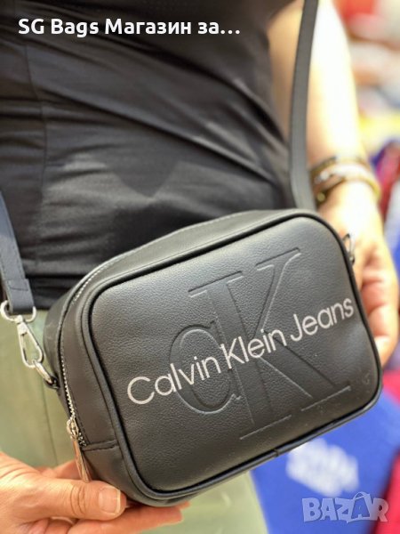 Calvin klein дамска чанта през рамо стилна код 205, снимка 1
