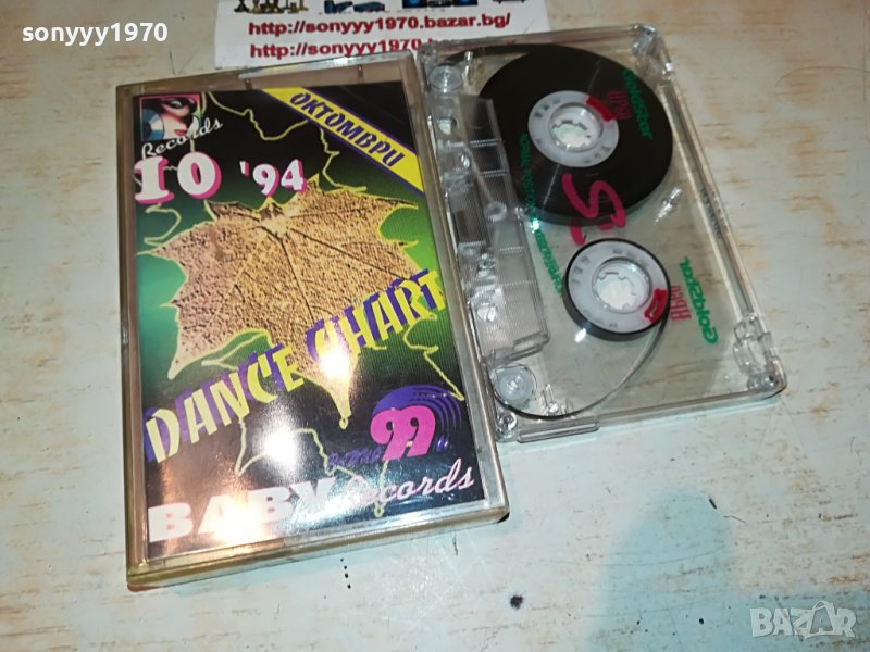 DANCE CHART 10/94 КАСЕТА 2005221225, снимка 1