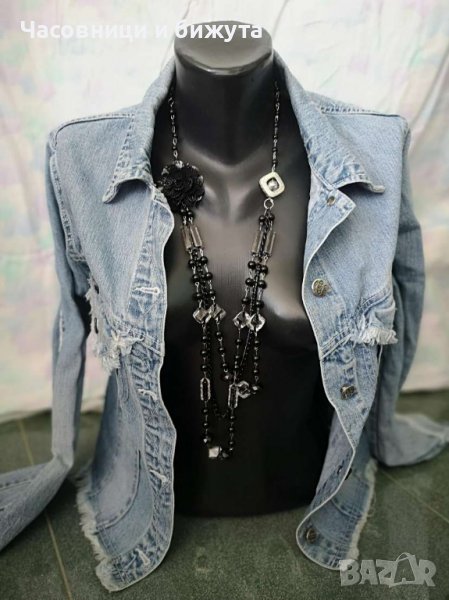 Много красив  гердан или колие аранжирано с черно  цвете, снимка 1