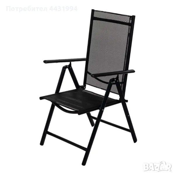 Метален сгъваем стол 7 позиционен, снимка 1