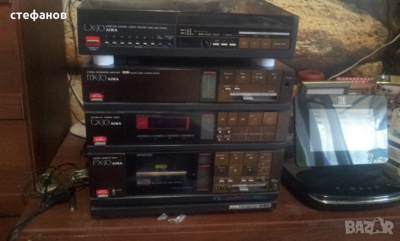 Музикална система грамофон AIWA LX-70, усилвател AIWA MX-70, тунер AIWA TX-70,дек AIWA FX-70, снимка 1