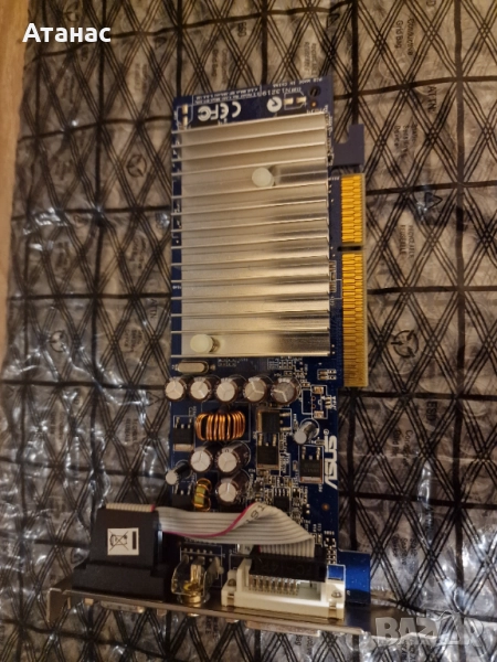 3бр. AGP VGA - Asus GF6200 128MB + GF6200 128MB + GEFORCE M400F1P 64 MB, снимка 1