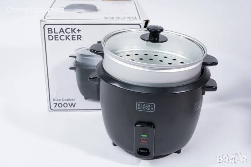Чисто нова Оризоварка Black + Decker BXRC1800E, 1.8l, 700W, Черна, снимка 1