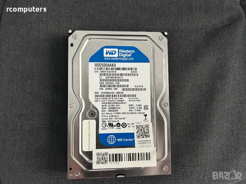 Хард диск WD 250GB SATA за компютър, снимка 1