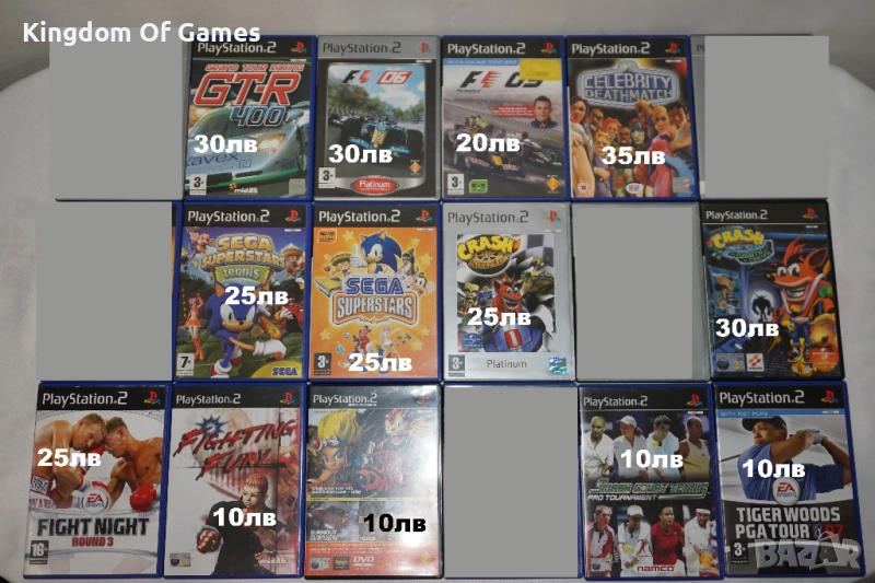 Игри за PS2 Sega/Crash/F1 06/GT-R 400/Celebrity Deathmatch/Fight Night Round 3, снимка 1