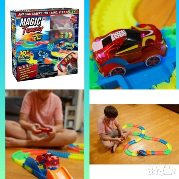 Кола с дистанционно управление - Magic Tracks -Fire Racer , снимка 1
