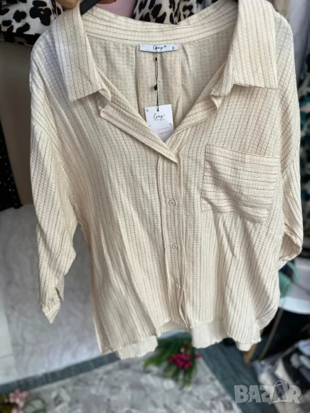 Красива риза капитониран памук Овърсайз  , снимка 1