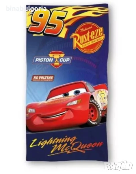 Плажни кърпи за плаж или баня модел “ МcQueen Cars / Колите ” , снимка 1