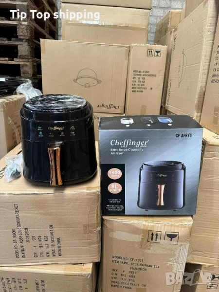 Дигитален въздушен фритюрник Cheffinger Led Air Fryer 1400W - 8L CF-AFRY8, снимка 1