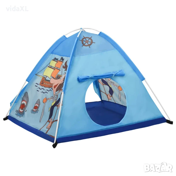 vidaXL Детска палатка за игра, синя, 120x120x90 см（SKU:93679）, снимка 1