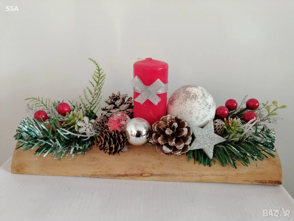 Коледен свещник , снимка 1