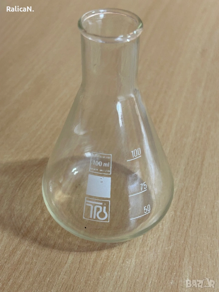 Стара колба(ерленмайерова 100мл), снимка 1