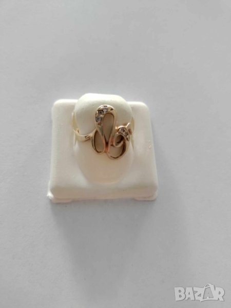 златен пръстен 49186-2, снимка 1