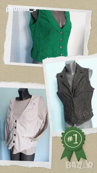 Три различни броя / Марков джинсов и дънкови елеци "Cecil" , снимка 1