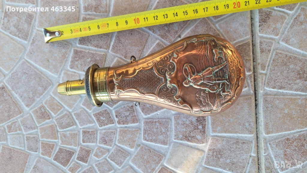 Барутница 3, пушка, пищов, пистолет, снимка 1