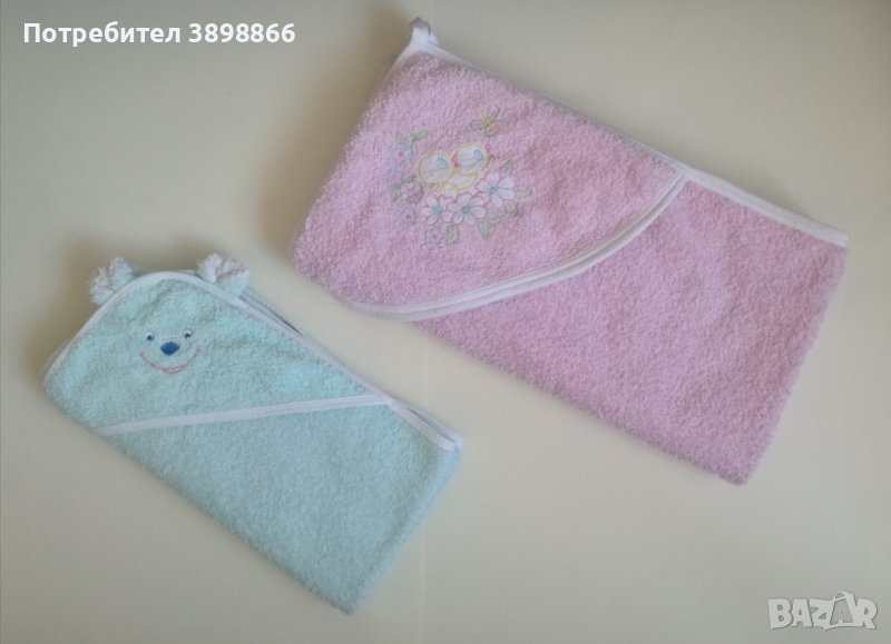 Бебешки хавлии за баня с качулка, снимка 1