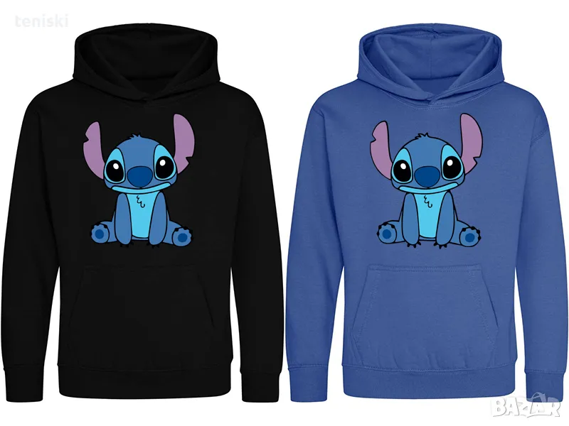 Качествени детски суичъри Stitch Стич Цветове и размери, снимка 1