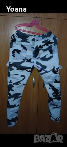 БЯЛ КАМУФЛАЖЕН ПАНТАЛОН(М/Ж), снимка 2 - Панталони - 51981716