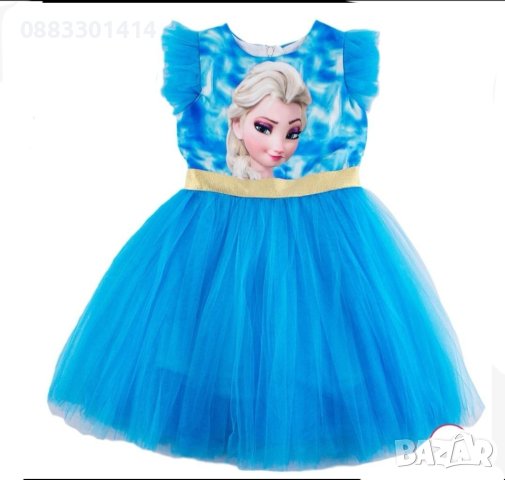 Рокля Елза Замръзналото кралство Frozen Леденото кралство , снимка 1 - Детски рокли и поли - 42454899