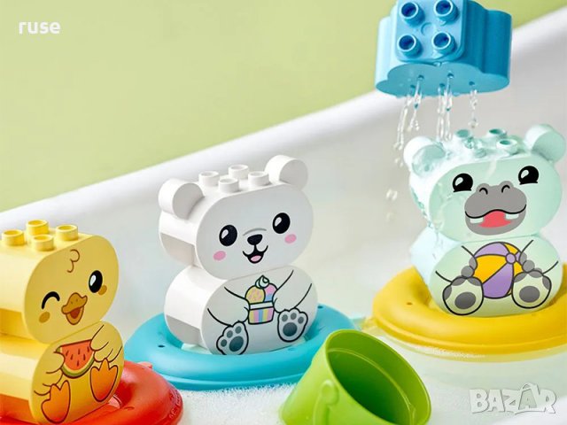 LEGO® DUPLO® 10965 Плаващ влак с животни за баня, снимка 3 - Конструктори - 40107958