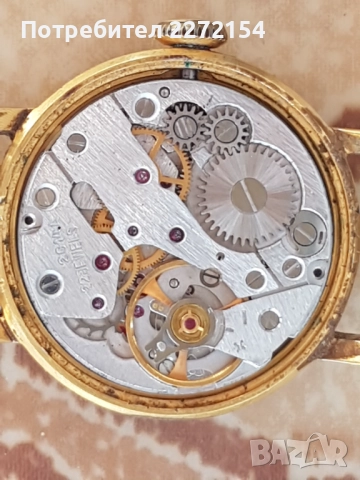 Часовник Заря с позлата , снимка 3 - Антикварни и старинни предмети - 51509104