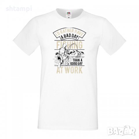 Мъжка тениска За риболов Fishing,Рибар,Риболовец,Риба,Изненада,Подарък,Празник , снимка 2 - Тениски - 36811915