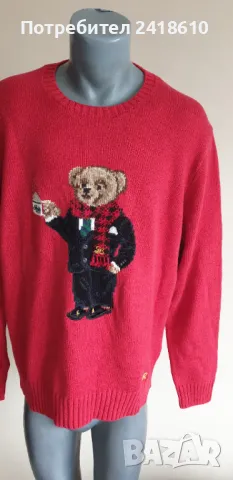 POLO Ralph Lauren Bear Cotton/ Len Mens Size XL НОВО! ОРИГИНАЛ! Мъжки Пуловер !, снимка 5 - Пуловери - 48224243