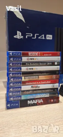 🎮 ПРОДАВАМ PlayStation 4 Pro + 2 джойстика, охладител и 13 игри! 🎮, снимка 8 - PlayStation конзоли - 48213541