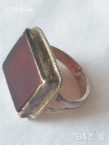 Сребърен пръстен, снимка 7 - Пръстени - 54266647