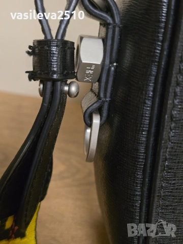 Off-White оригинална дамска лимитирана чанта от естествена кожа , снимка 15 - Чанти - 53892808