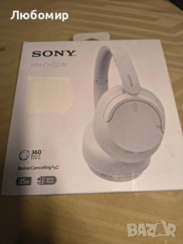 Безжични слушалки Sony WH-CH720N с шумопотискане, Bluetooth слушалки за през ухотомикрофонAlexa,  , снимка 4 - Bluetooth слушалки - 53357977