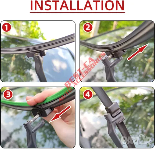 Комплект чистачки за предно стъкло 68+43 cm. подходящи за BMW X3 F25 X4 F26 SUV, снимка 3 - Аксесоари и консумативи - 47434091