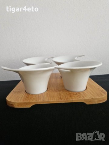 Сервиз чаши с поднос 