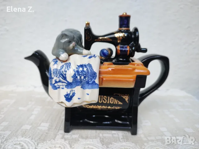 Рядък чайник Cardew Blue шевна машина , снимка 3 - Прибори за хранене, готвене и сервиране - 56482504