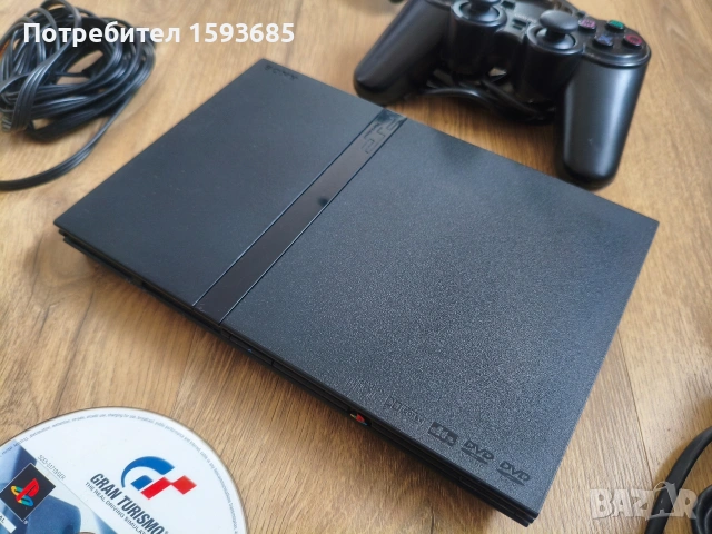 Playstation 2 slim + Gran Turismo 4, снимка 2 - PlayStation конзоли - 54083462