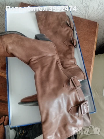 Дамски ботуши от естествена кожа, 38 ном., два чифта, снимка 4 - Дамски ботуши - 51228153